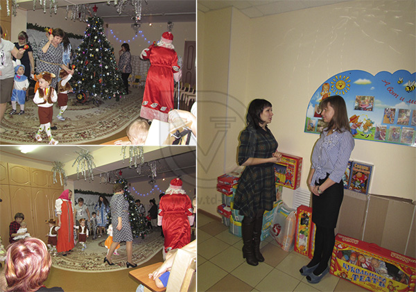 Сотрудники Торгового Дома «Вертикаль» поздравили воспитанников Дзержинского дома ребенка с Новым годом и Рождеством в Саранске